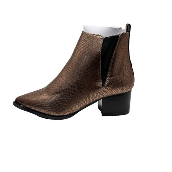 NIB! Seven7 Madison Python Pointed Bootie - Size 8 - Picture 6 of 8